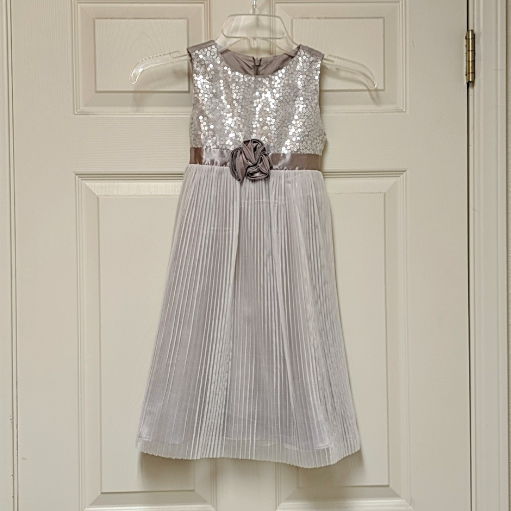 Girls Fancy Sequin And Tulle Dress